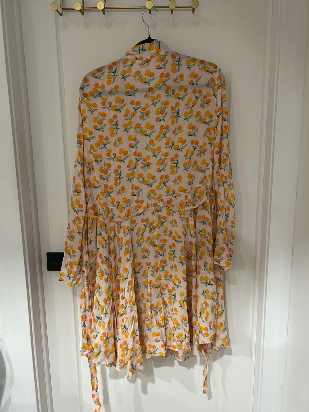 NWT Free People Intimately " Worth It" GrapeFruit Print Robe, Size XL - Picture 5 of 5